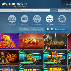 Sunmaker jackpot games